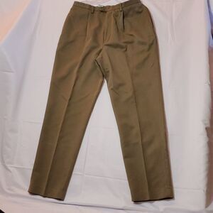 SAVANE, NEW WOMEN'S TAN PANTS, SIZE 12, HOOK & BUTTON CLOSURE, HIDDEN ZIPPER
